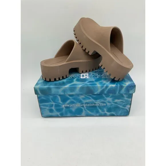 Jeffrey Campbell Lugged Platform Clog Slip On Mule Size 7 gently worn in box - Picture 6 of 6